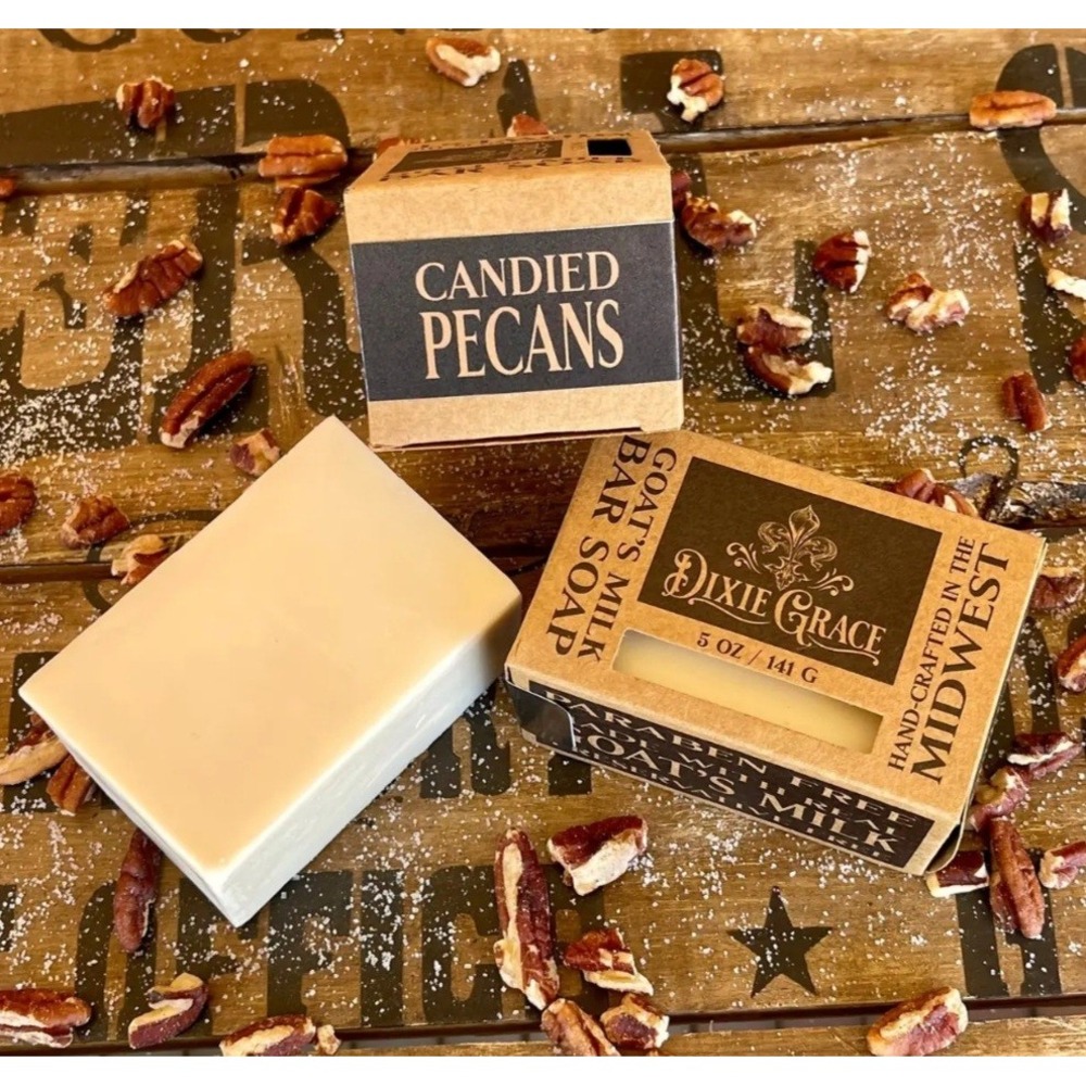 Goat's Milk Bar Soap‎ Fall  Dixie Grace Candied Pecans Shower Soap 5 oz NWT